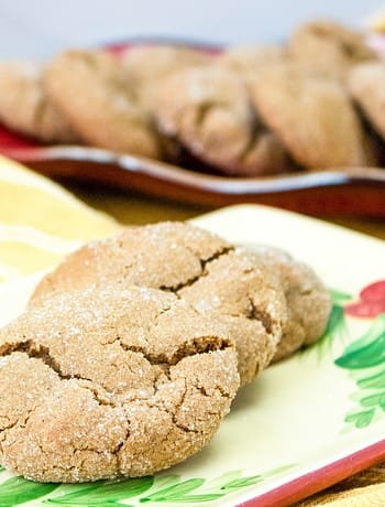 Soft and Chewy Gingersnap Cookies